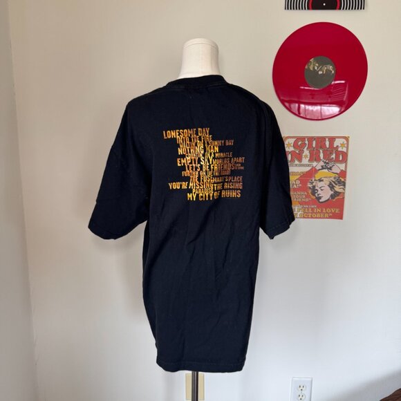 Bruce Springsteen The Rising Concert Band Black, White, and Orange Graphic Tee - Picture 6 of 13